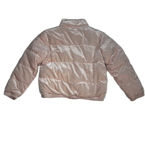 Art Class Shiny Shimmer Puffer Jacket Pink Girl's Size L - Picture 2 of 6